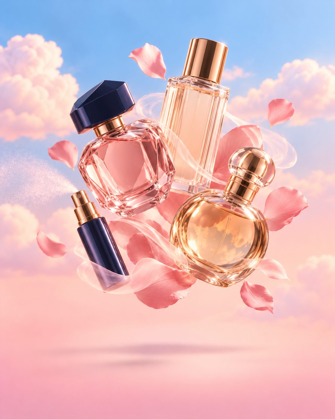 Fragrance products illustrated
